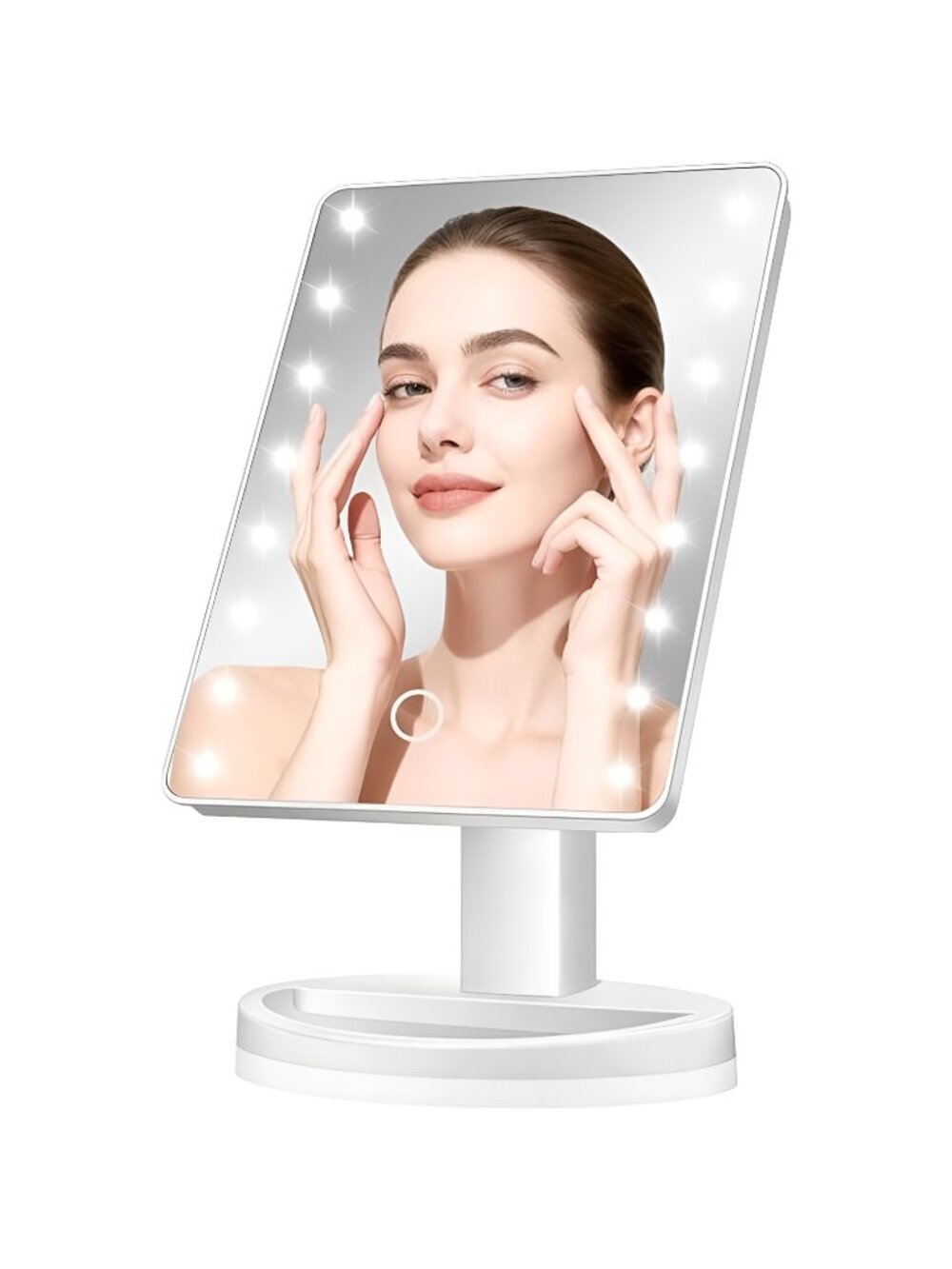 Lighted Vanity Makeup Mirror 16 Led Lights 180 Degree Rotation Lighted